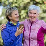 mullen residences at the highlands two senior women exercising