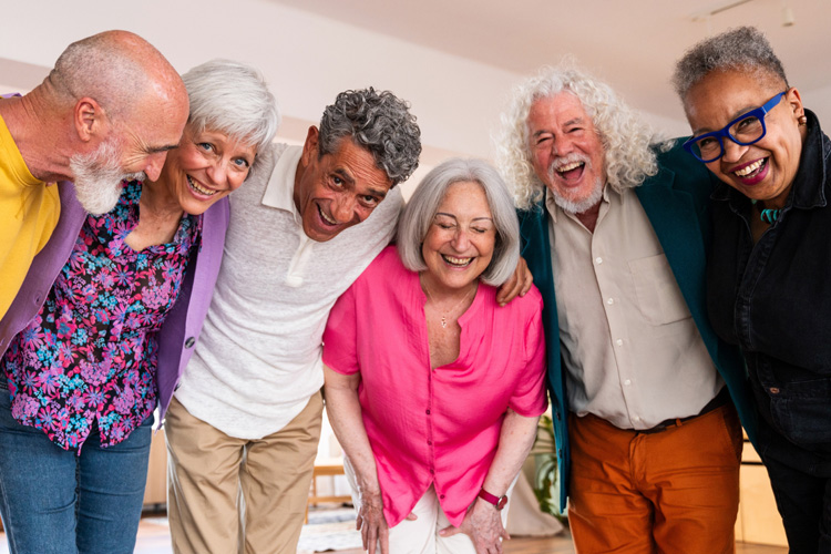 mullen residences diverse group of senior adults smiling