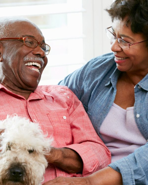 african american couple w dog portrait african american couple w dog portrait